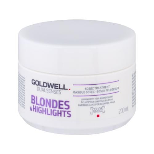 GOLDWELL Dualsenses Blondes & Highlights 60 Sec Treatment maska za svetlo obarvane lase za ženske