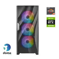 Gamer Extreme namizni računalnik, R5-5600X, 32GB, SSD2TB, RTX4070 Super, FreeDOS (G8-1007)