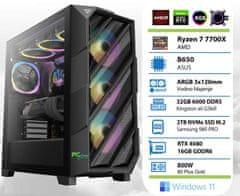 PCplus Dream Machine namizni računalnik, R7 7700X, 32GB, SSD2TB, RTX4080, W11H (145527)