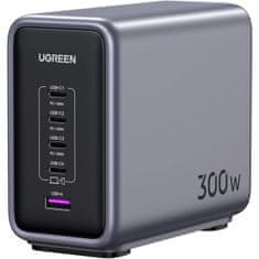 Ugreen Nexode GaN II 5-port 300 W polnilec, črn