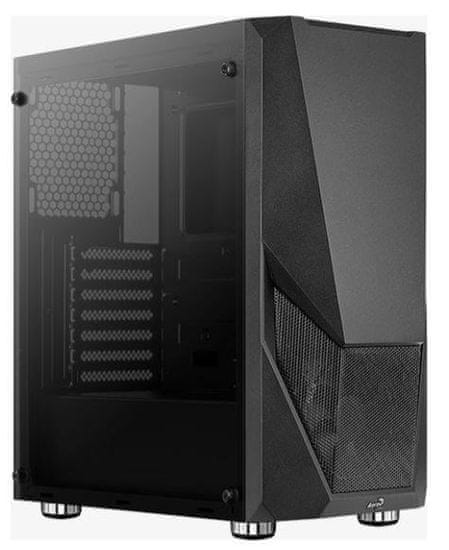 Aerocool aerocool pgs zauron frgb-g-bk-v1 črno ohišje