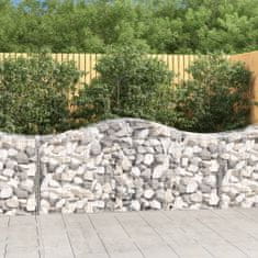 Vidaxl Obokane gabion košare 20 kosov 200x50x80/100 cm cinkano železo