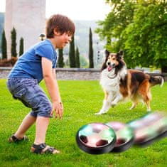 Interaktivna igrača za pse, drseči disk s svetlobnimi učinki za pse, žoga v obliki diska za gibanje hišnih ljubljenčkov, GlidingDisk