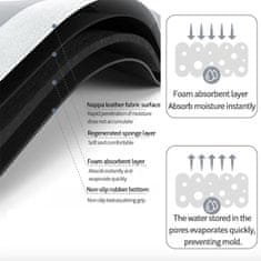 Protizdrsna kopalniška podloga, podloga za kopalnico je protizdrsna, podloga za tuš hitro vpije vodo in se hitro suši, eleganten modern dizajn, odporna na plesen, mehka, 60x40 cm, BathMat