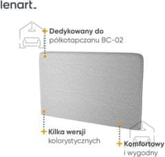 Trianova Oblazinjeno vzglavje BC-32 za posteljo v omari BC-02 - sivi