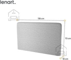 Trianova Oblazinjeno vzglavje BC-32 za posteljo v omari BC-02 - sivi