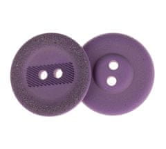 Gumb - komplet 3 kosov - d. 23 mm - vijolične barve