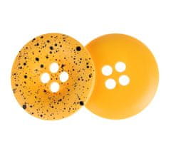 Gumb - komplet 3 kosov - d. 35 mm - oranžno pobarvan