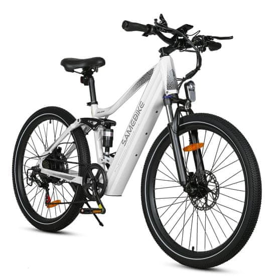 Samebike XD26 26" Električno kolo 48V 14Ah Polno vzmetenje Bela