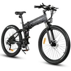 Samebike LO26-II-FT 26" Električno kolo 48V 10Ah Črna