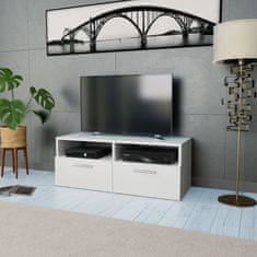 Vidaxl TV omarica inženirski les 95x35x36 cm bela