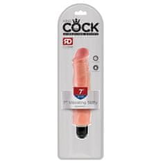 King Cock Realistični vibrator King Cock, 18 cm