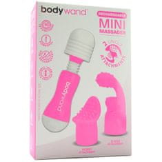 Bodywand Vibrator Bodywand Mini Massager z nastavki, roza