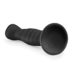 Easytoys Dildo s prisesalno kapico, črn