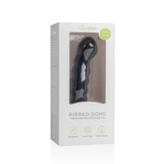 Easytoys Dildo s prisesalno kapico, črn