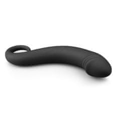 Easytoys Ukrivljen analni dildo - črn