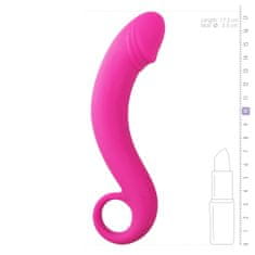 Easytoys Ukrivljen analni dildo - roza