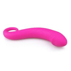 Easytoys Ukrivljen analni dildo - roza