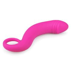 Easytoys Ukrivljen analni dildo - roza