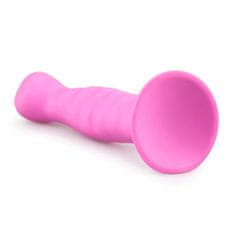 Easytoys Silikonski dildo s priseskom, roza