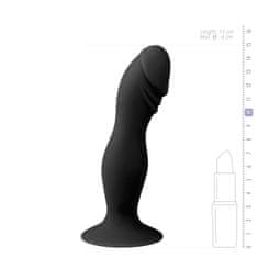 Easytoys Dildo s prisesalno kapico, črn