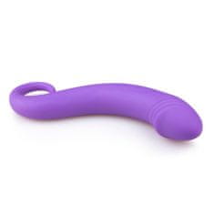 Easytoys Ukrivljen analni dildo - vijoličen