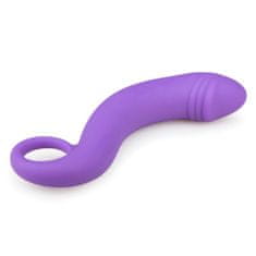 Easytoys Ukrivljen analni dildo - vijoličen