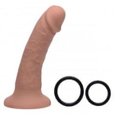 Strap U Silikonski dildo 20 cm s pasom Brazen