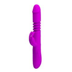 PRETTY LOVE Vrtljivi in potisni rabbit vibrator Ward