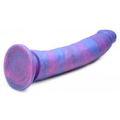 Strap U Silikonski dildo z bleščicami Magic Stick - 24 cm