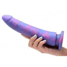 Strap U Silikonski dildo z bleščicami Magic Stick - 24 cm