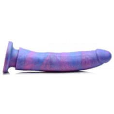 Strap U Silikonski dildo z bleščicami Magic Stick - 24 cm