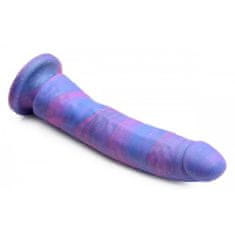 Strap U Silikonski dildo z bleščicami Magic Stick - 24 cm