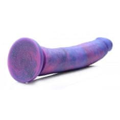 Strap U Silikonski dildo z bleščicami Magic Stick - 20 cm