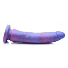 Strap U Silikonski dildo z bleščicami Magic Stick - 20 cm