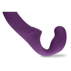 Easytoys Strap on vibrator brez pasu, vijoličen