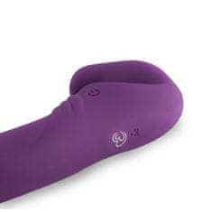 Easytoys Strap on vibrator brez pasu, vijoličen