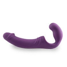 Easytoys Strap on vibrator brez pasu, vijoličen