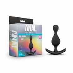 Anal Adventures Analni čep Anal Adventures Platinum, črn