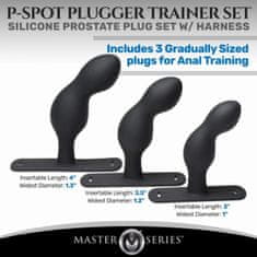 Master Series Set za prostato s pasom P-Spot Plugger