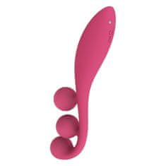 Satisfyer Večnamenski vibrator Satisfyer Tri Ball 1, rdeč