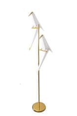 Duva Stoječa svetilka z dvema pticama zlata 185 cm 10787-2