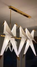 DUVA Svetilka zlate ptice 5 130cm zlata Vildevik viseča svetilka 10789-5G