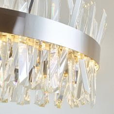 Lestenec LED Monte Carlo Silver s čudovitimi kristali Ø60cm Crystal Silver 11533