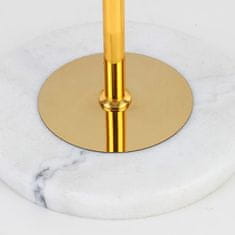 Zlata kraljeva kristalna stoječa svetilka na marmornatem podstavku 160 cm 22593