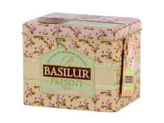 Basilur BASILUR Present Pink- zeleni čaj iz Šrilanke, lističi v okrasnem lončku, 100g x3