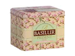 Basilur BASILUR Present Pink- zeleni čaj iz Šrilanke, lističi v okrasnem lončku, 100g x3