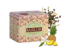 Basilur BASILUR Present Pink- zeleni čaj iz Šrilanke, lističi v okrasnem lončku, 100g x3