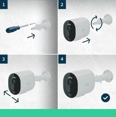 Arlo Go 2 zunanja varnostna kamera, bela (VML2030-100EUS)