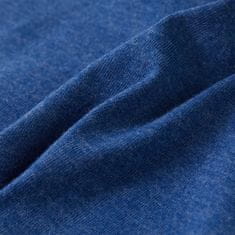 Vidaxl Otroška majica brez rokavov temno modra melange 104